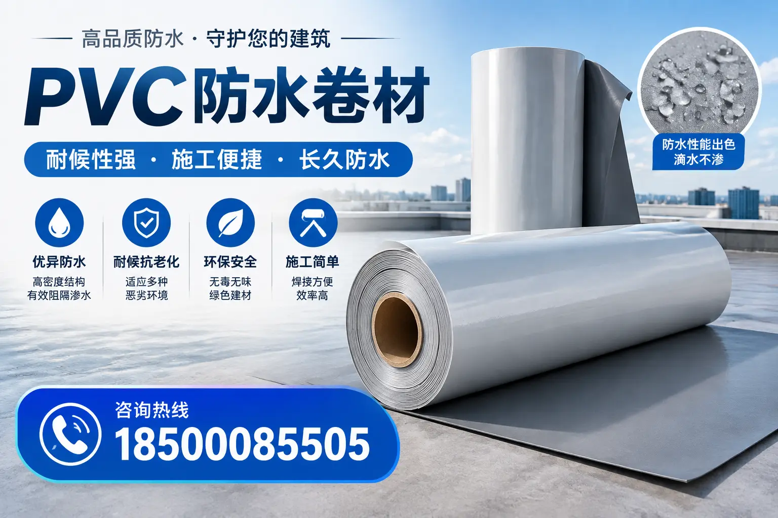pvc防水卷材在文山的行业应用前景分析